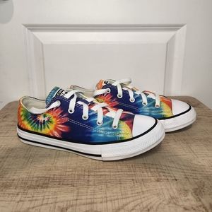 Girls tye dye converse